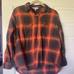 Orange/Fall Colored Flannel